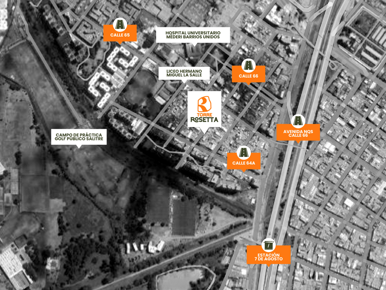 Mapa de ubicación Torre Rosetta